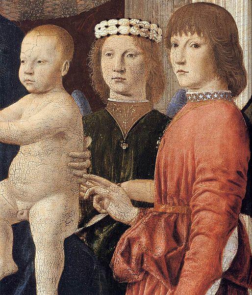 Piero della Francesca Madonna and Child Attended by Angels Norge oil painting art